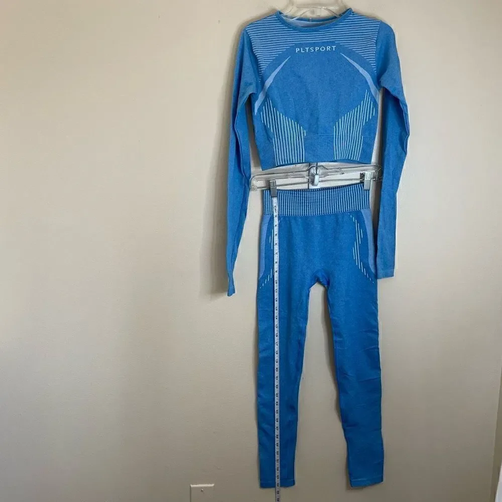 New!PrettyLittleThing| Activewear Set| Steel blue - Picture 7 of 11